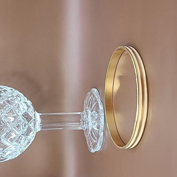 Gold and pink color Monet bangle bracelet - Picture 1 of 5